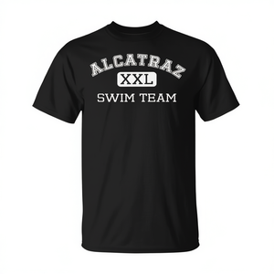 Camiseta del Equipo de Natación Alcatraz, Talla XXL, Unisex, Cuello Redondo, Manga Corta, Camiseta Promocional - Product Image 2