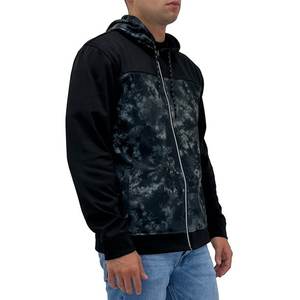 Usine directe hommes Logo personnalisé sweats à capuche 100% coton léger séchage rapide anti-rides fermeture éclair grande taille veste à capuche - Product Image 3