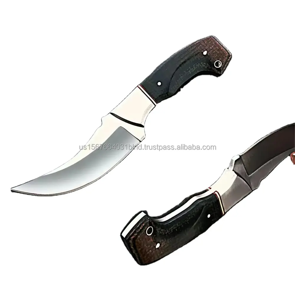Beautiful Sizzco Handmade Stainless Steel Fixed Blade Hunting Camping Knife Gift For Him Handle Micarta