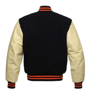 Top Design personnalisé imprimé hommes Varsity College Jacket respirant lycée Letterman avec col montant avant Logo Position - Product Image 2