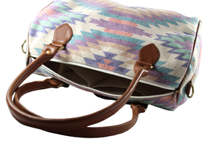 Bolso de algodón tejido estilo señora hecho a mano y bolso cosido de moda y elegante hecho de algodón tejido estampado Dhurry Kelim - Product Image 4