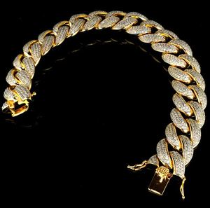 <b>Iced</b> <b>Out</b> Baguette Cuban Link Bracelet Moissanite Luxury Silver/Gold 30Gm Jewelry - Product Image 1