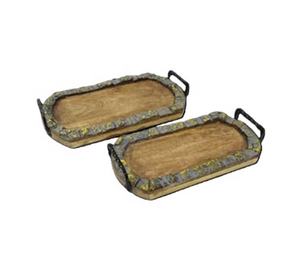 Plateau de service en bois d'acacia le plus vendu, table basse décorative pour salon, hôtel, restaurant, pour Noël - Product Image 3