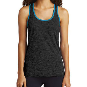 Camiseta sin mangas de punto transpirable suave personalizada para mujer Camiseta sin mangas con logotipo de moda multicolor para Calidad de verano al por mayor - Product Image 4