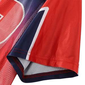 Maillot de football en sublimation pour adultes, 100% polyester, nouveau design tendance, vente en gros, nom et numéro personnalisés, manches courtes, maillot rétro en mesh - Product Image 4