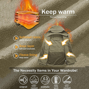 Vêtements d'extérieur de ski OEM conçus sur mesure pour l'hiver Veste coupe-vent imperméable avec tissu respirant Support de marque privée - Product Image 5