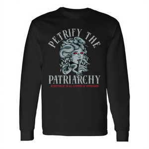 Maglietta promozionale a maniche lunghe Medusa Petrify the Patriarchy - Product Image 3