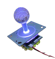 Manette de jeu optique filaire RGB LED Jyuee Ang JS-EPC pour borne d'arcade à monnayeur, fabriquée à Taïwan
