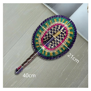 Éventail à main en paille de mer, éventail à main en paille de mer pour le voyage, accessoires de refroidissement pour festival et décoration, Vietnam - Product Image 6