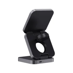 Chargeur pliable 3-en-1 15W, produit intelligent pour la maison, gadgets durables pour la planète - Product Image 3