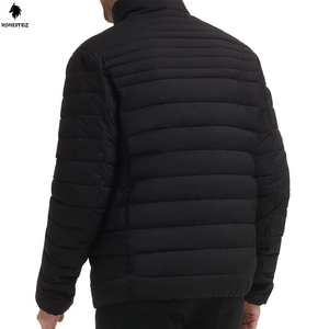 แจ็กเก็ตขนเป็ดสำหรับฤดูหนาวของผู้ชายผ้าไนลอนแบบปิดซิปมีฮู้ดสไตล์ไฮสตรีทขายออนไลน์ - Product Image 2