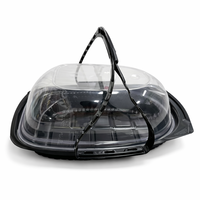 Emballage jetable pour poulet rôti avec couvercles perforés, conteneur pour dinde, boîte d'emballage pour sushi frais, boîte à gâteaux, fruits emballés