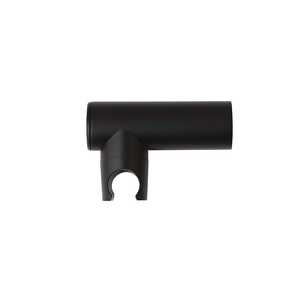 Support mural rond pour douche, finition noir mat, pour articles de bain et de toilette - Product Image 1