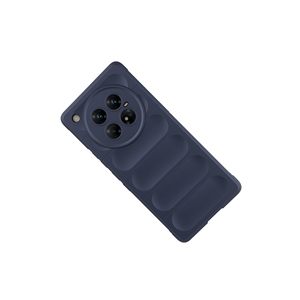 Coque Infinix Zero 40 5G en silicone TPU souple, motif ethnique, dos ajouré, bleu marine - Product Image 3