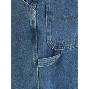 Ropa de hombre 2024 otoño primavera simple azul Jeans hombres lavado pierna recta carpintero Jeans - Product Image 3