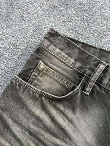 Vaqueros vintage de pierna ancha con efecto degradado, desgastados, desteñidos, rotos, de corte recto, con acabado retro. - Product Image 5