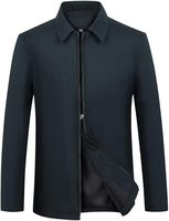 Blouson Safari Homme Garçon Zippé Respirant Tissé Lavé Col Montant Motif Lettres Haute Qualité Été