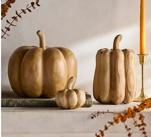 Handcrafted personalized wooden pumpkin stand custom engraved <b>for</b> thanksgiving fall wedding or housewarming gift - Product Image 2