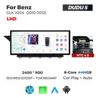 Mekede DUDU 2K 12,3 pouces autoradio système Android lecteur multimédia de voiture pour Benz GLK X204