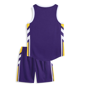 Uniforme de Baloncesto Juvenil Transpirable de Malla de Poliéster Puro con Diseño Sublimado, Conjuntos de Tallas Grandes, Jersey de Calidad, Ropa de Baloncesto OEM - Product Image 5