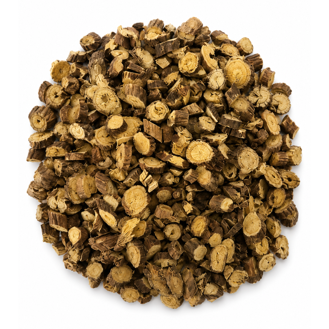 Premium Crushed Licorice Root Uzbekistan Dried Botanical Granules For Tea And Extraction
