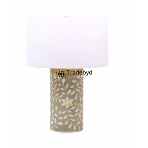 Lampe de table décorative moderne en os incrusté, fabriquée à la main, avec LED E26 AC, écologique, pour bébés et enfants - Tradebyd - Product Image 5