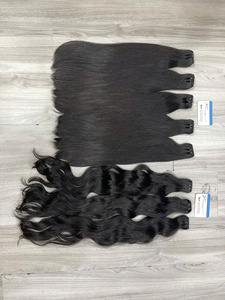 2025 Sale Raw Hair Cuticle Aligned Wholesale Human Hair Extensions Viet Nam Raw Wavy Intact No <b>Tangle</b> No Shedding - Product Image 6