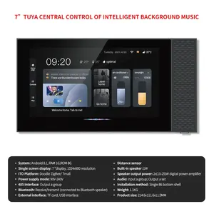 KLASS Google Alexa Voice 10.1inch Tuya Central Control Intelligent Background Music New Smart Home Glass Free Zigbee 250V CN ZHE