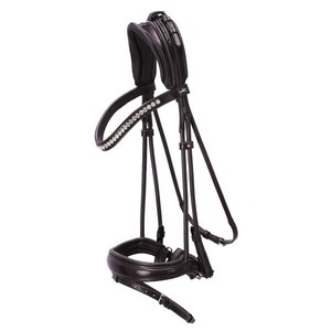 Brida para montar a caballo al aire libre en todo el mundo Cuero cómodo para uso deportivo Cosido redondo - Product Image 1