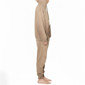 Custom Streetwear Oversized Sun Faded Tracksuit For Men Premium Quality Lightweight Sun Faded Men Pullover Tracksuits - Product Image 5