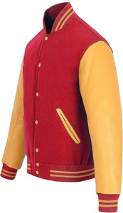 2025 New Best Material <b>Letter</b> Quick Dry Breathable Stand Collar Pakistan Chicago College Baseball <b>Jacket</b> for <b>Men</b> ODM OEM - Product Image 3