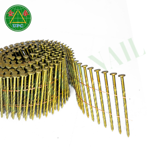 Clavos de bobina de alambre de paleta de 1-3/4 pulgadas, 9000 Uds. Con estilos de cabeza a cuadros de vástago liso/tornillo/anillo para paletas y pistolas de clavos - Product Image 1