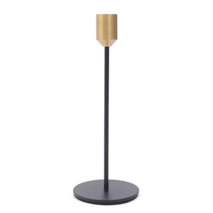 Soporte de vela de hierro de diseño de lujo elegante soporte de vela de color negro y dorado perfecto para decoraciones de restaurante y boda - Product Image 1