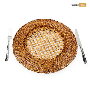 Ensembles de vaisselle élégants en rotin tissé à la main du Vietnam pour assiette de chargeur et plats de mariage prix raisonnable durable et exquis - Product Image 3