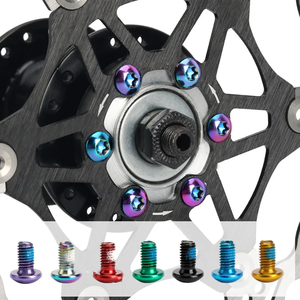 Rotor de frein à disque de vélo boulons Torx T25 M5x9mm vis de fixation de vélo de route en acier inoxydable accessoire de cyclisme coloré partie vtt - Product Image 3