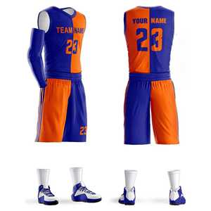 ชุดบาสเก็ตบอลแบบซับลิเมชั่นสำหรับผู้ชายและเด็กผู้ชาย ผ้าเบา ระบายความชื้น สวมใส่สบายในวันแข่งขัน - Product Image 1