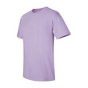 Camiseta de manga corta con cuello redondo para hombre de algodón 100%, camiseta fina informal de verano para Fitness, ropa de casa con patrón sólido - Product Image 3