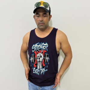 Camiseta sin mangas de marca para hombre, camiseta sin mangas con tirantes para gimnasio, ropa deportiva de algodón con lados abiertos, chaleco musculoso, camisetas sin mangas para niños - Product Image 1