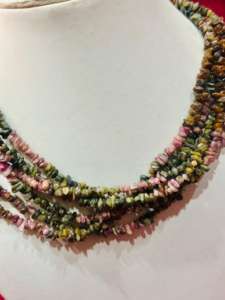 Listo para enviar, hebra larga de 38 pulgadas de cuentas de piedra multiturmalina pulidas naturales sin cortar, multiturmalina - Product Image 5