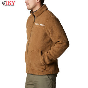 VIKY INDUSTRIES-chaqueta polar con cremallera personalizada, abrigo de lana Sherpa de último diseño, para invierno - Product Image 4