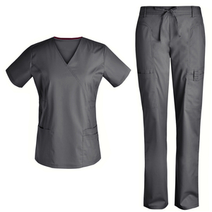 Conjuntos de fregado de enfermera para mujer de estilo Jogger de alta calidad, uniformes de Hospital personalizados, traje de fregado con descuento superior al por mayor - Product Image 3