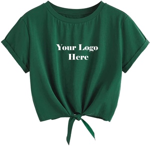 Custom Logo 2023 Hot Selling Oversized Blank Custom Design Women Crop <b>Top</b> T-shirts Made in Pakistan - Product Image 1