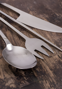 Juego de cubiertos de metal de alta calidad con mango de extremo diseñado con nudo al mejor precio para restaurante, hotel, uso doméstico - Product Image 3