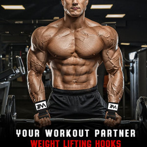 Ganchos de levantamiento de pesas de neopreno de alta resistencia personalizados Soporte de fitness de alta calidad con características ajustables Último diseño - Product Image 5