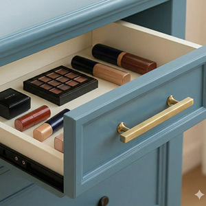 Poignées de réfrigérateur traditionnelles en laiton en gros pour les tiroirs et les commodes de cuisine d'hôtel - Product Image 5