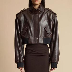 Men's <b>Genuine</b> <b>Leather</b> <b>Jacket</b> Casual Plus Size Wear Low Price Fashion Made in Pakistan Custom design men's <b>leather</b> <b>jacket</b> - Product Image 3