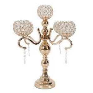 Candelabros de 5 brazos de Color plateado, suministros decorativos para boda, centro de mesa, vajilla, tarros de velas y soporte, accesorios decorativos para el hogar - Product Image 6
