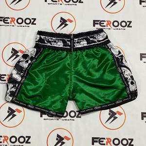 Shorts de Muay Thai professionnels avec logo brodé, dernier design, logo de marque personnalisé imprimé, shorts d'entraînement de kickboxing, MMA - Product Image 2