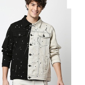 2025 Nueva chaqueta vaquera lavada personalizada para hombre, chaqueta de lona de alta calidad con diseños OEM, chaquetas de hombre al por mayor con logotipo personalizado - Product Image 4