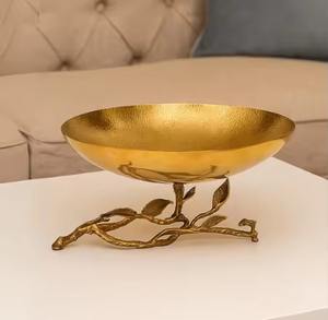 Bol à dattes en métal pour la table du Ramadan, décoration islamique arabe, plat de service pour fruits secs - Product Image 3